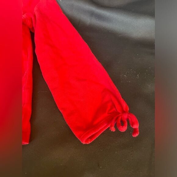 4T Build a Bundle J Khaki Solid Red Christmas Tree Appliqué Long Sleeve … - Picture 3 of 5